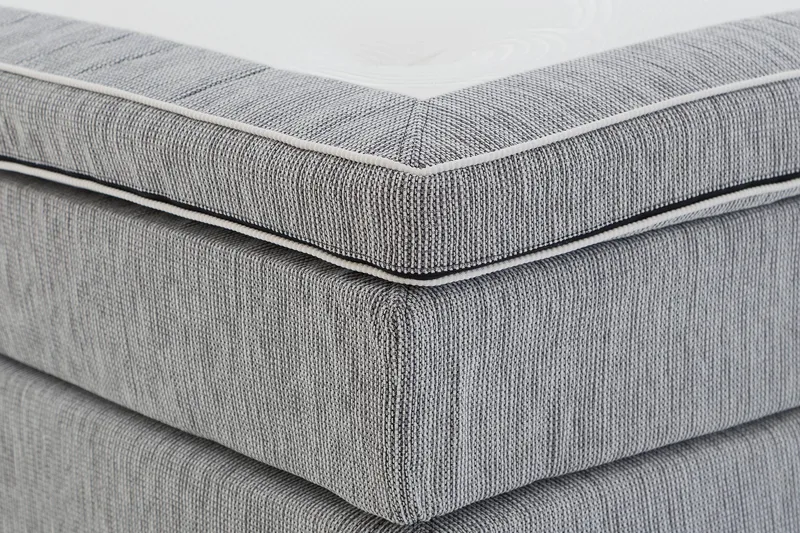 Charleston Kontinentalseng 120x200 - Lysegrå - Møbler - Senger - Kontinentalsenger