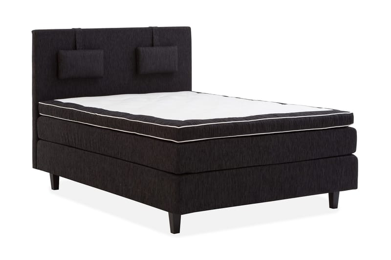 Charleston Kontinentalseng 120x200 Svart - Møbler - Senger - Kontinentalsenger