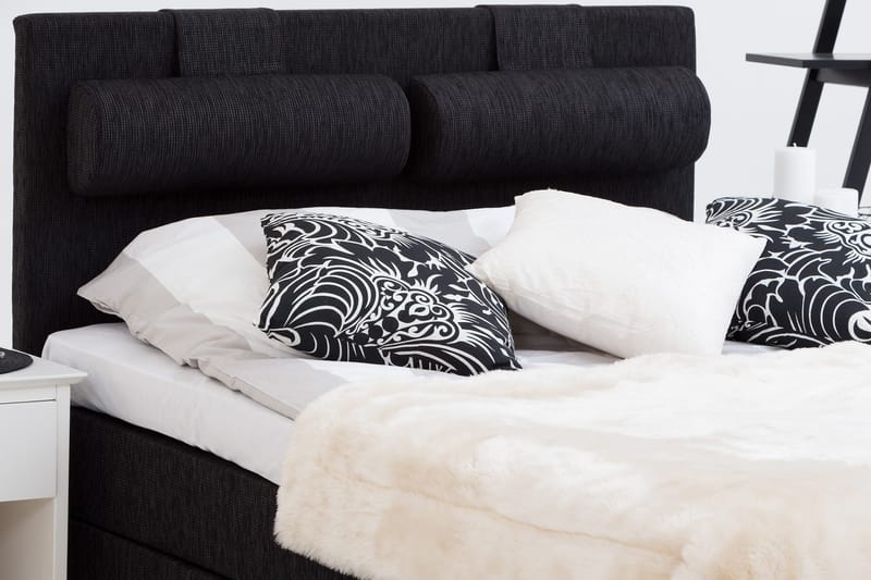 Charleston Kontinentalseng 140x200 - Svart - Møbler - Senger - Kontinentalsenger