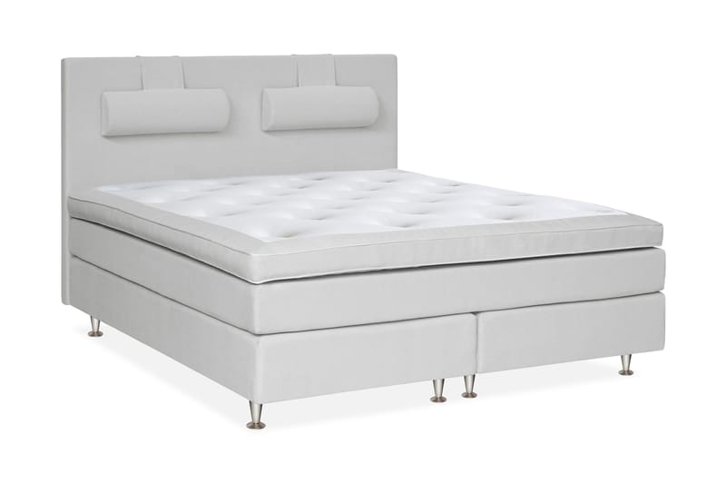 Charleston Kontinentalseng 160x200 Malaga - Lysegrå - Møbler - Senger - Kontinentalsenger