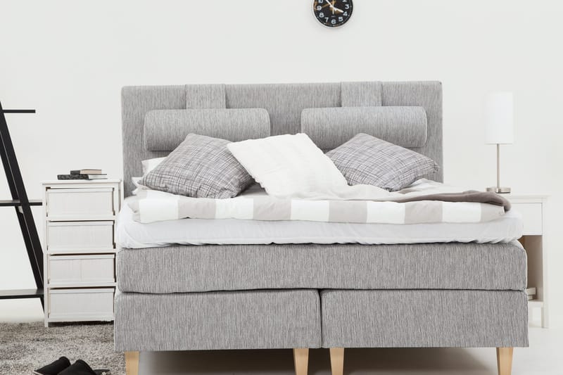 Charleston Kontinentalseng 180x200 - Lysegrå - Møbler - Senger - Kontinentalsenger