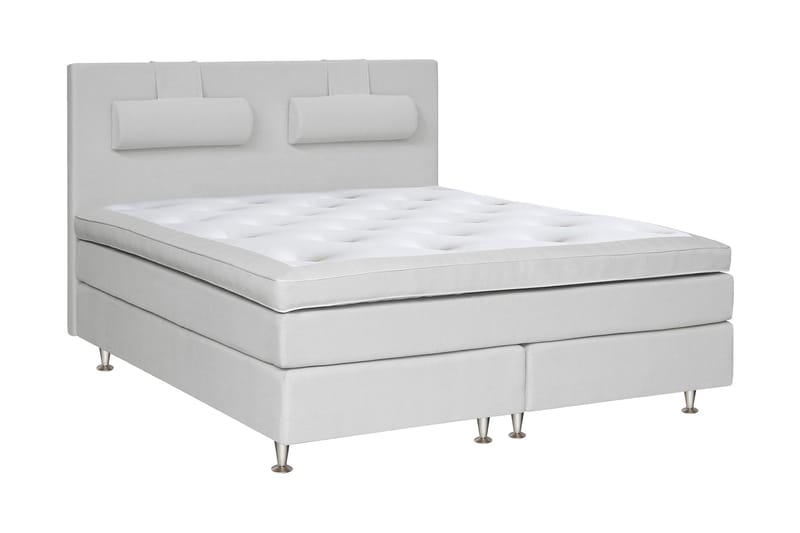 Charleston Kontinentalseng 210x210 Malaga - Lysegrå - Møbler - Senger - Kontinentalsenger