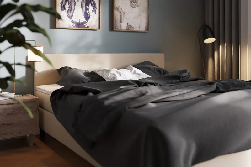 Charm Komplett Sengpakke 160x200 cm - Beige - Møbler - Senger - Kontinentalsenger