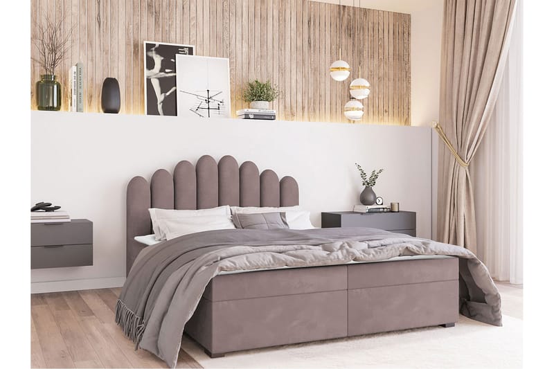 Chepstow Kontinentalseng 180x200 cm Medium - Rosa - Møbler - Senger - Kontinentalsenger