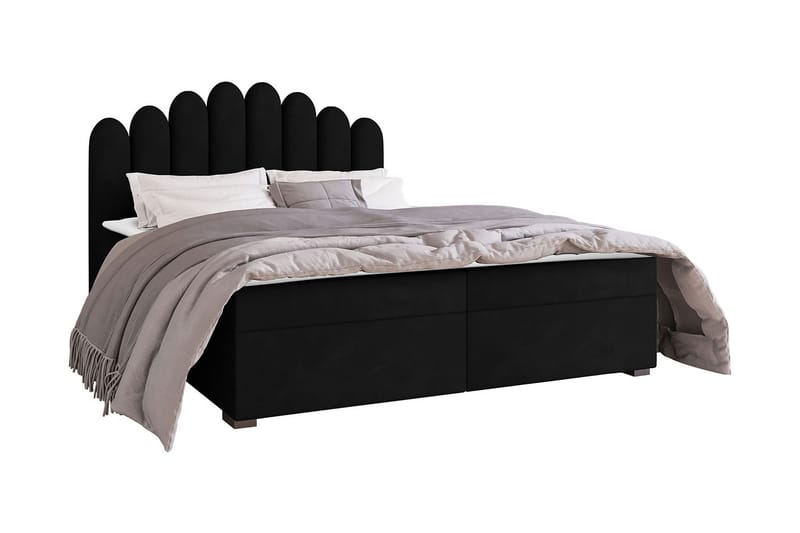 Chepstow Kontinentalseng 180x200 cm Medium - Svart - Møbler - Senger - Kontinentalsenger