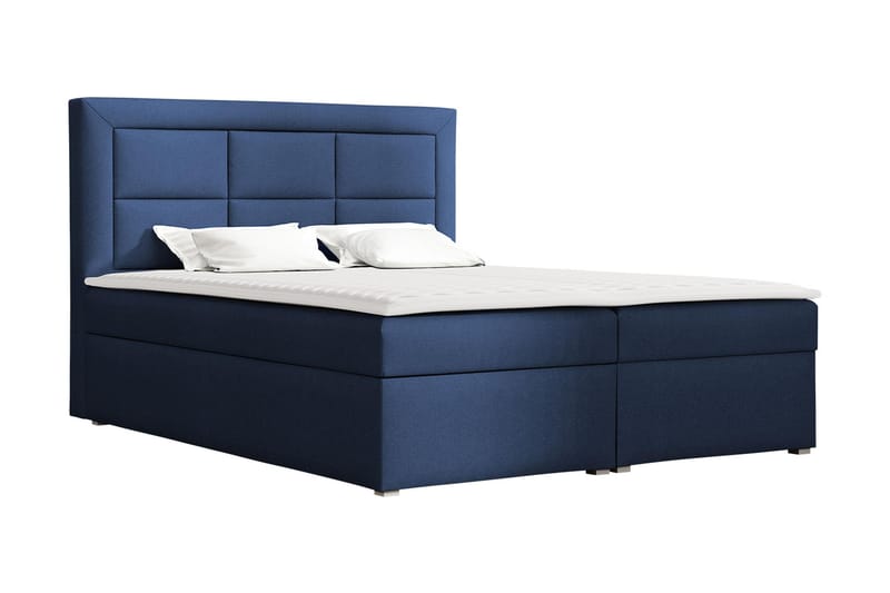 Clasic Box Kontinentalseng 160x215 cm - Blå - Møbler - Senger - Kontinentalsenger