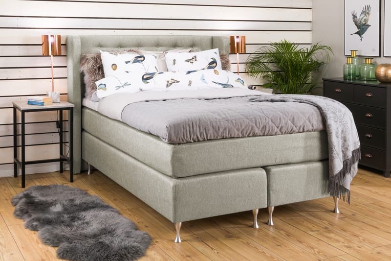 Cloud Komplett Sengepakke 140x200 - Beige - Møbler - Senger - Komplett sengepakke