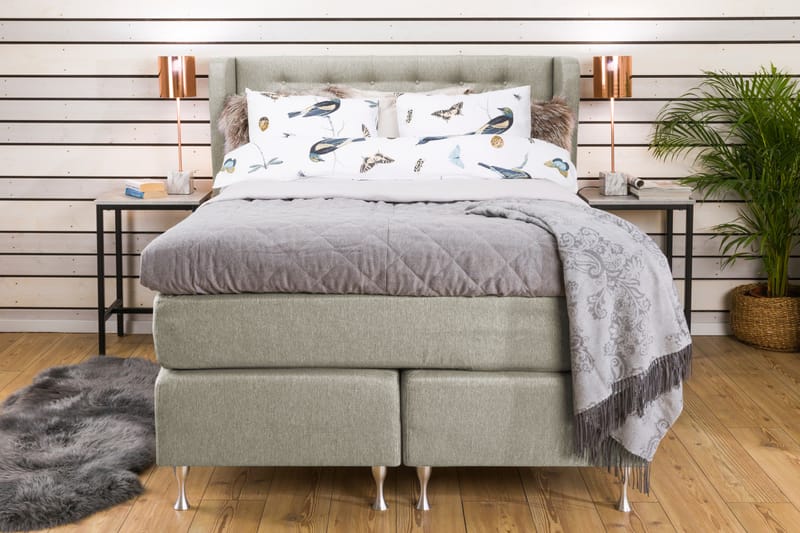 Cloud Komplett Sengepakke 140x200 - Beige - Møbler - Senger - Komplett sengepakke