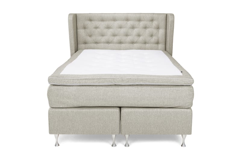 Cloud Komplett Sengepakke 140x200 - Sider Beige/Hvit - Møbler - Senger - Komplett sengepakke