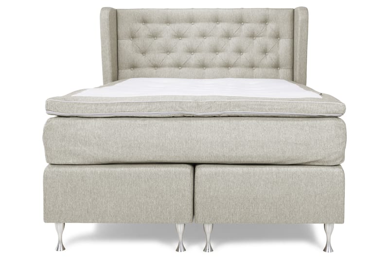 Cloud Komplett Sengepakke 140x200 - Sider Beige/Hvit - Møbler - Senger - Komplett sengepakke