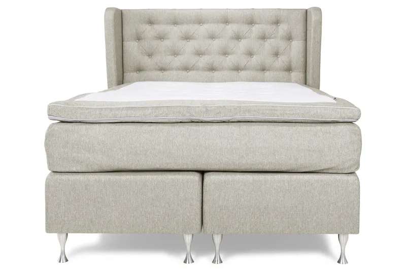 Cloud Komplett Sengepakke 140x200 - Sider Beige/Hvit - Møbler - Senger - Kontinentalsenger