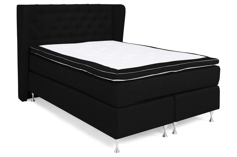 Cloud Komplett Sengepakke 140x200 - Sider Svart/Hvit - Møbler - Senger - Komplett sengepakke