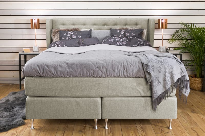 Cloud Komplett Sengepakke 160x200 - Beige - Møbler - Senger - Komplett sengepakke