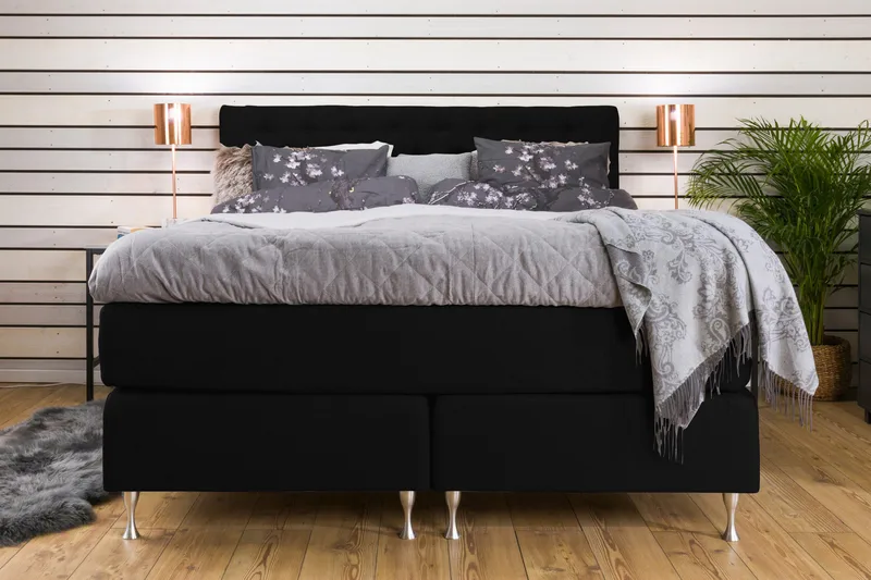 Cloud Kontinentalseng 180x200 - Svart - Møbler - Senger - Kontinentalsenger