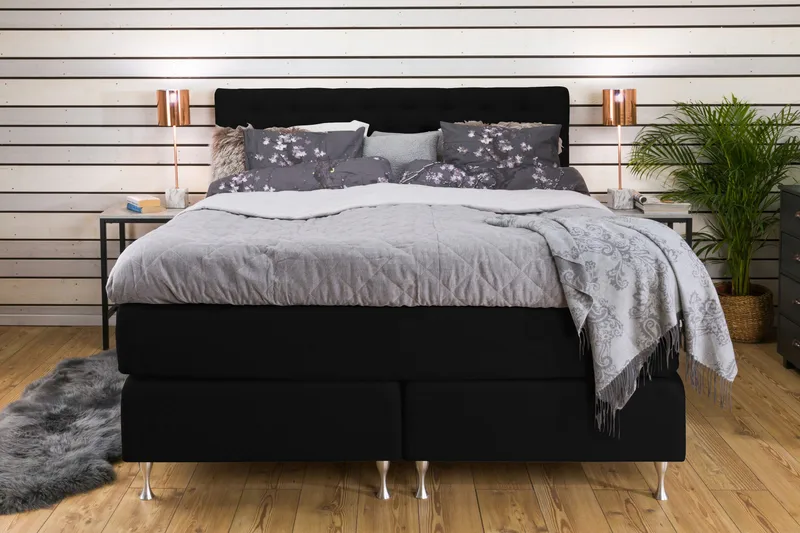 Cloud Kontinentalseng 180x200 - Svart - Møbler - Senger - Kontinentalsenger
