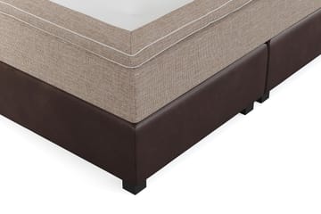 Cuba Kontinentalseng 180x200 - (+Flere valg) Beige/Brun - Møbler - Senger - Komplett sengepakke