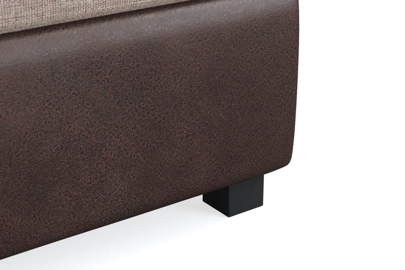 Cuba Sengepakke 160x200 med To Brune Puter - (+Flere valg) Beige/Brun - Møbler - Senger - Kontinentalsenger