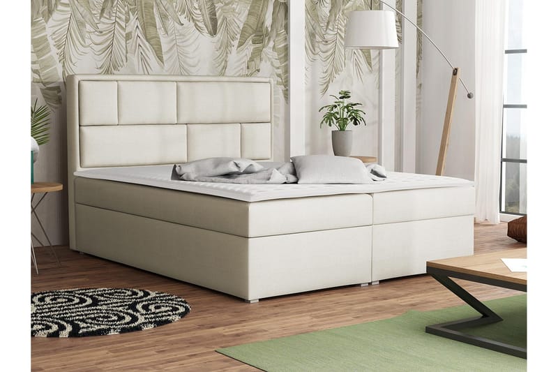 Deco Kontinentalseng 140x215 cm - Beige/Grå - Møbler - Senger - Kontinentalsenger