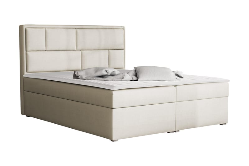 Deco Kontinentalseng 140x215 cm - Beige/Grå - Møbler - Senger - Kontinentalsenger
