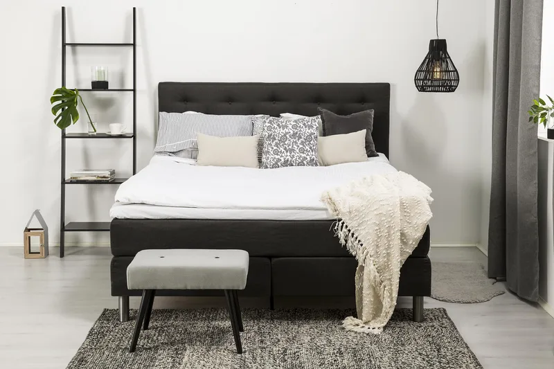 Diplomat Komplett Sengepakke 180x200 - Mørkegrå - Møbler - Senger - Kontinentalsenger