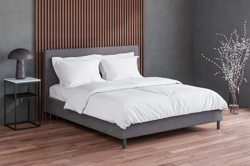 Divine Komplett Sengpakke 180x200 cm - Grå - Møbler - Senger - Kontinentalsenger