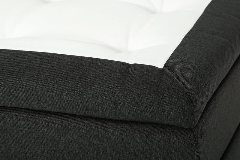 Dolly Kontinentalseng 180x200 cm Memoryfoam - Mørkegrå/Svarte Ben - Møbler - Senger - Kontinentalsenger