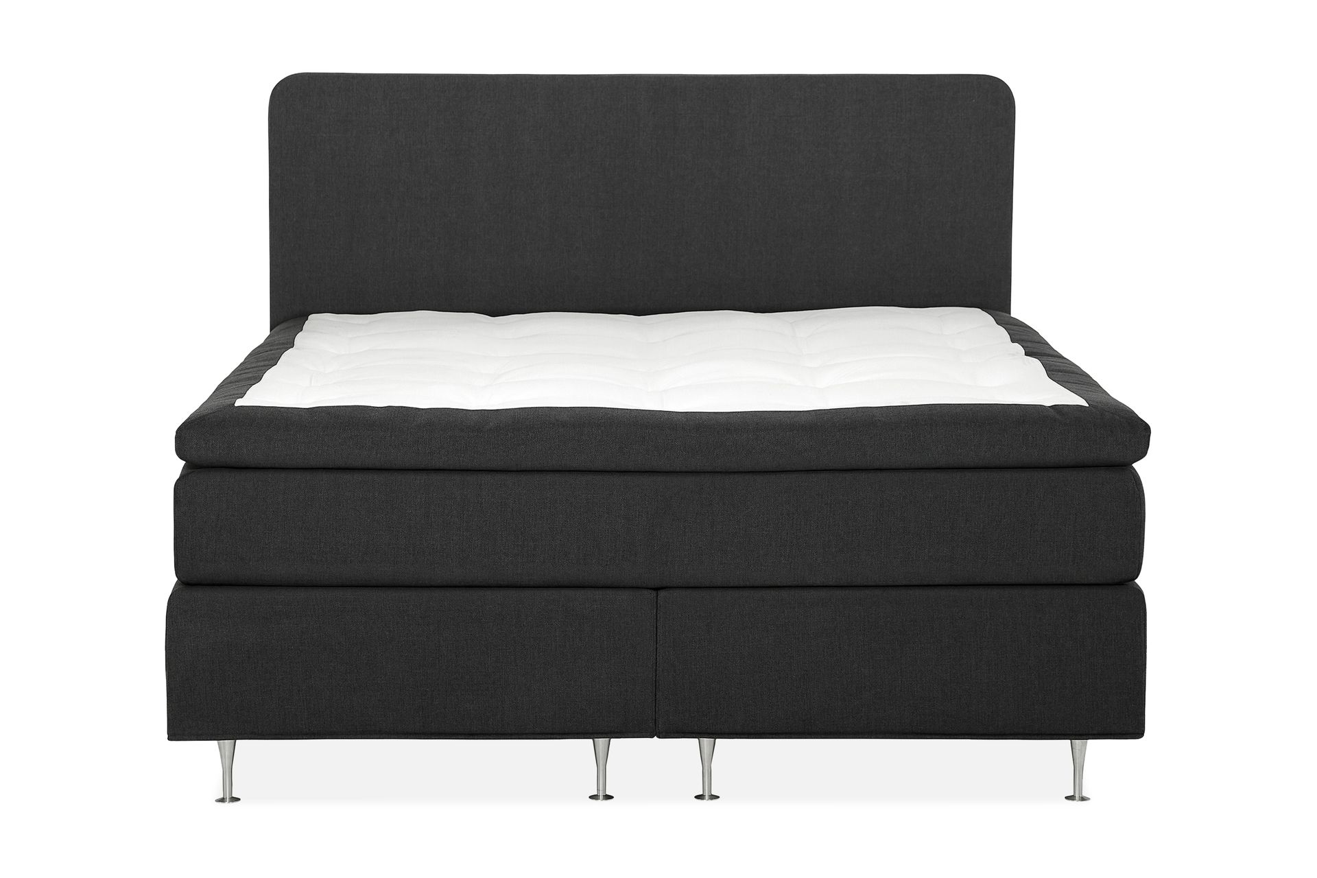Dolly Kontinentalseng 180x200 cm Memoryfoam - Mørkegrå/Svarte Ben - Møbler - Senger - Kontinentalsenger