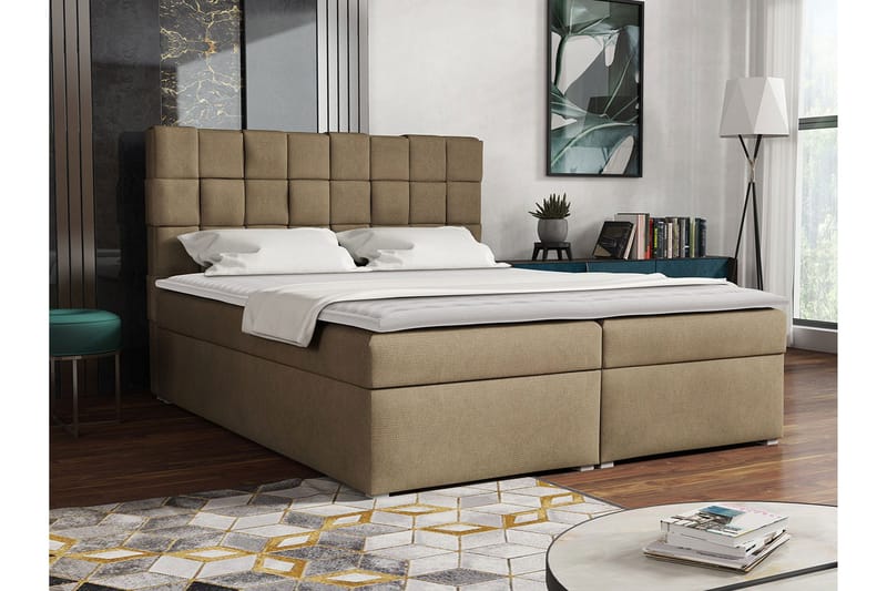 Eirado Kontinentalseng 180x200 cm - Beige - Møbler - Senger - Kontinentalsenger