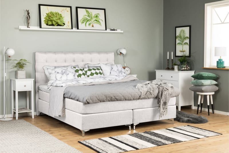 Elite Basic Komplett Sengepakke Kontinentalseng 180x200 - Beige - Møbler - Senger - Komplett sengepakke