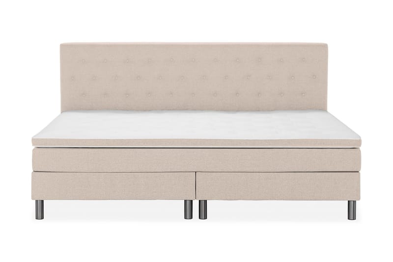 Ella Familieseng 240x210 cm - (+Flere valg) Beige - Møbler - Senger - Komplett sengepakke