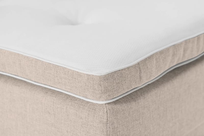 Ella Familieseng 240x210 cm - (+Flere valg) Beige - Møbler - Senger - Komplett sengepakke