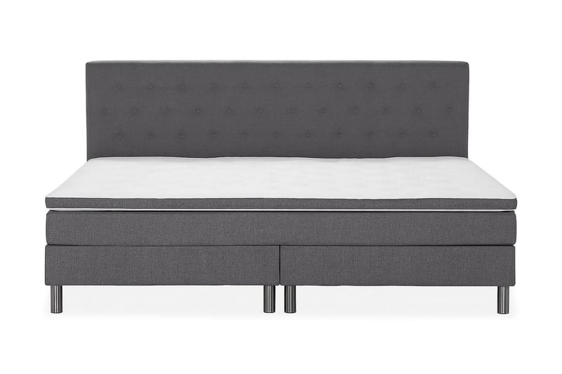 Ella Familieseng 240x210 cm - (+Flere valg) Mørkegrå - Møbler - Senger - Komplett sengepakke