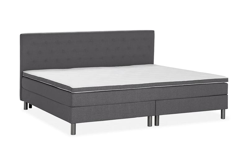 Ella Familieseng 240x210 cm - (+Flere valg) Mørkegrå - Møbler - Senger - Komplett sengepakke