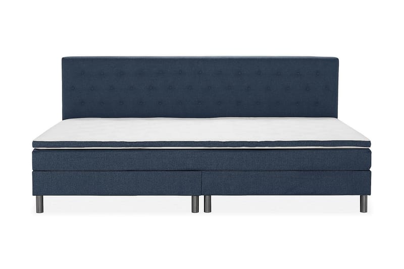 Ella Familieseng 280x210 cm - (+Flere valg) Mørkeblå - Møbler - Senger - Komplett sengepakke