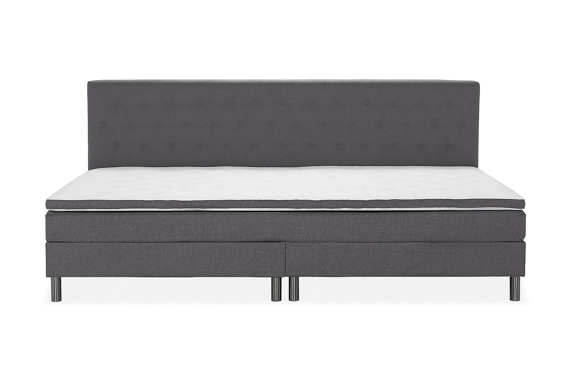 Ella Familieseng 280x210 cm - (+Flere valg) Mørkegrå - Møbler - Senger - Kontinentalsenger