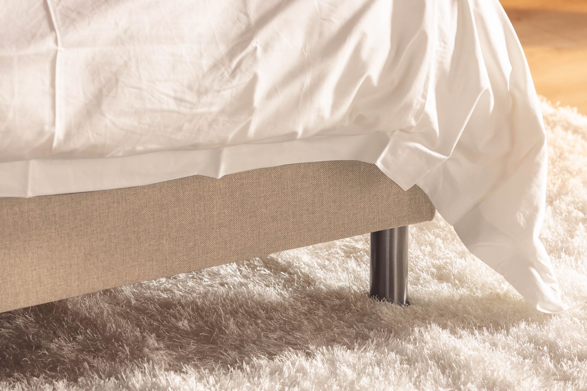 Ella Familieseng Sengepakke 240x210 cm - (+Flere valg) Beige - Møbler - Senger - Komplett sengepakke