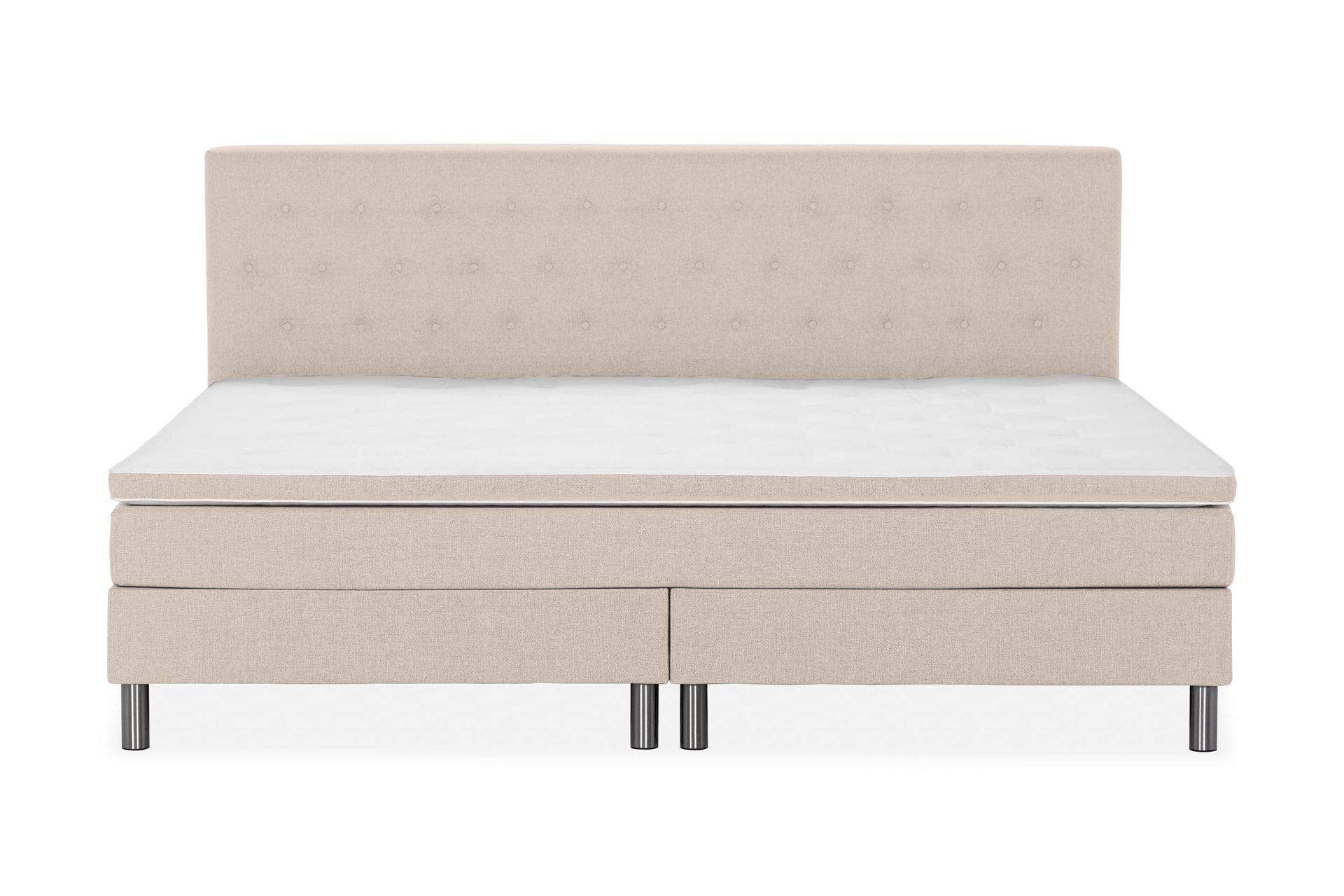 Ella Familieseng Sengepakke 240x210 cm - (+Flere valg) Beige - Møbler - Senger - Komplett sengepakke