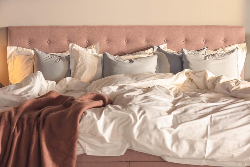 Ella Familieseng Sengepakke 240x210 cm - (+Flere valg) Rosa - Møbler - Senger - Kontinentalsenger