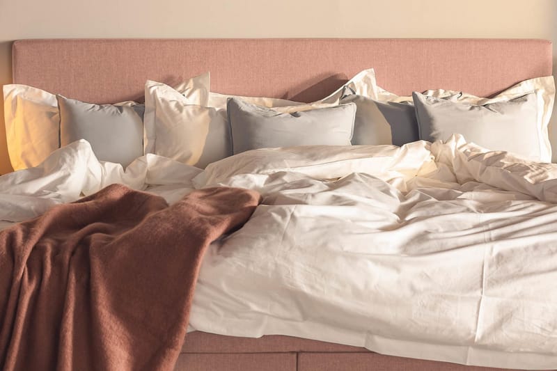 Ella Familieseng Sengepakke 240x210 cm - (+Flere valg) Rosa - Møbler - Senger - Kontinentalsenger
