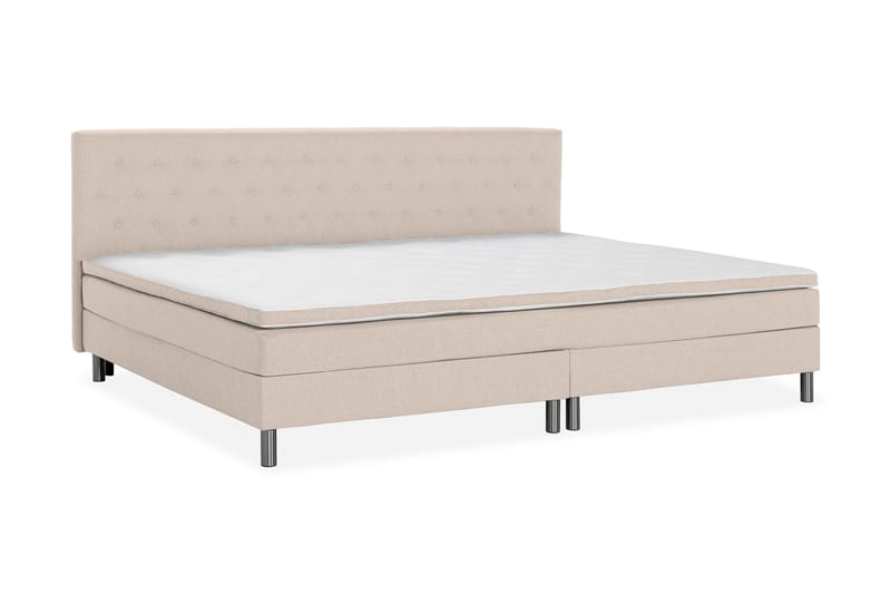 Ella Familieseng Sengepakke 280x210 cm - (+Flere valg) Beige - Møbler - Senger - Kontinentalsenger