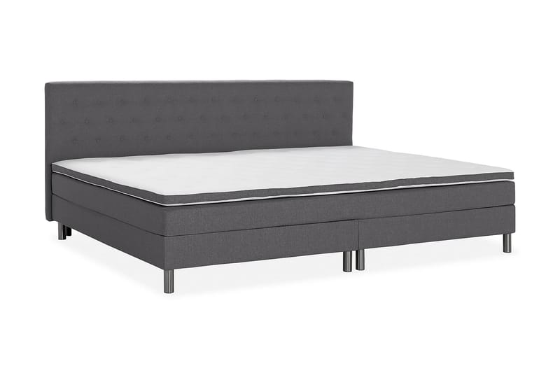 Ella Familieseng Sengepakke 280x210 cm - (+Flere valg) Mørkegrå - Møbler - Senger - Komplett sengepakke