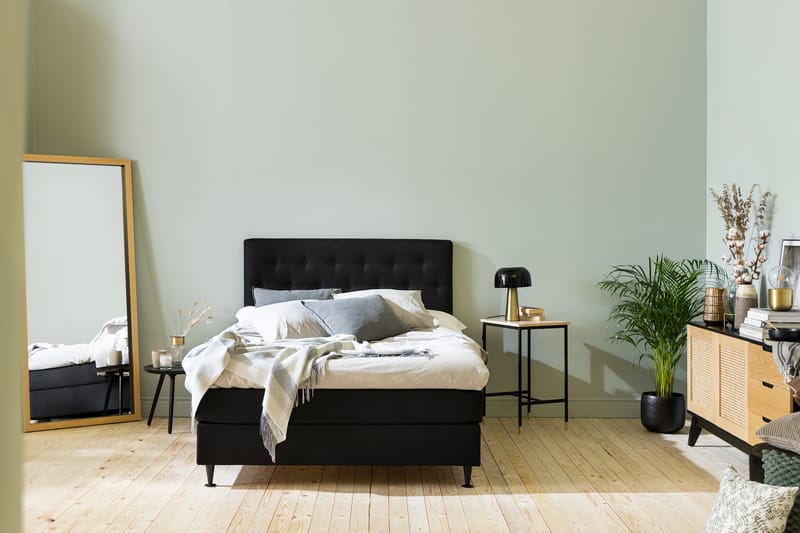 Ella kontinentalseng 120x200cm - Svart - Møbler - Senger - Kontinentalsenger
