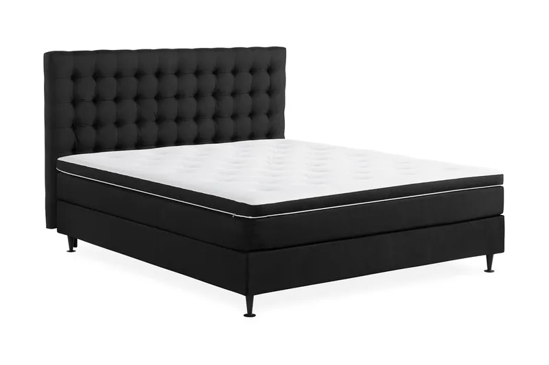 Ella kontinentalseng 160x200cm - Svart - Møbler - Senger - Kontinentalsenger