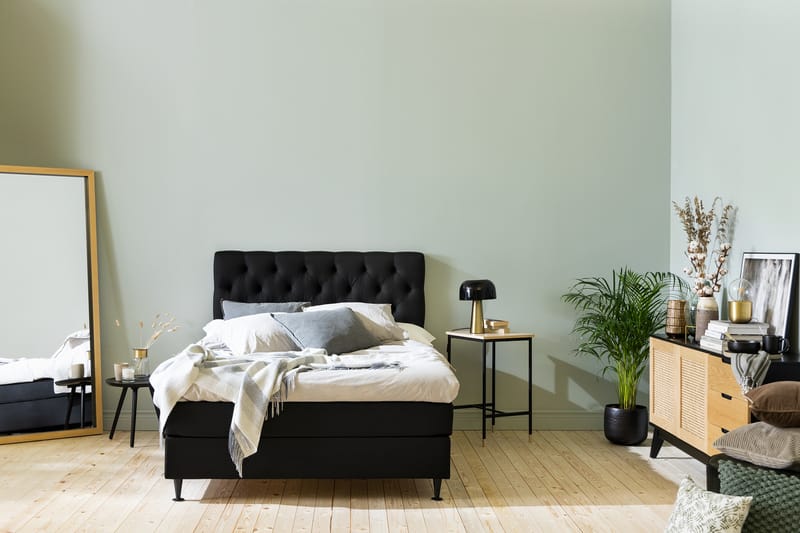 Ella Sengepakke 120x200cm - Svart - Møbler - Senger - Komplett sengepakke