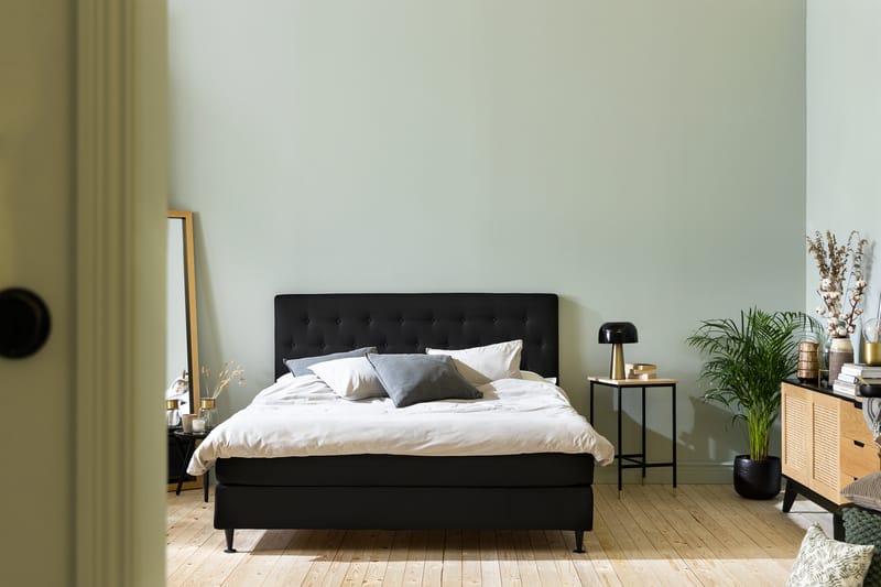 Ella Sengepakke 160x200cm - Svart - Møbler - Senger - Komplett sengepakke