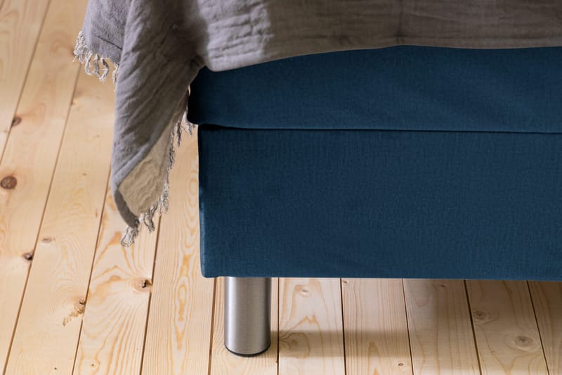 Ella Sengepakke 180x200cm Dypheftet - Mørkeblå / Fløyel - Møbler - Senger - Kontinentalsenger