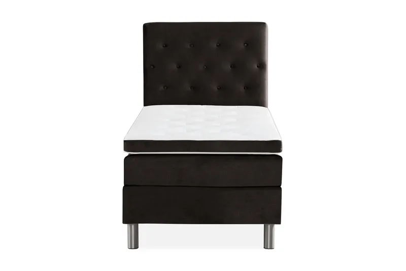 Ella Sengepakke 180x200cm Dypheftet - Mørkegrå / fløyel - Møbler - Senger - Kontinentalsenger