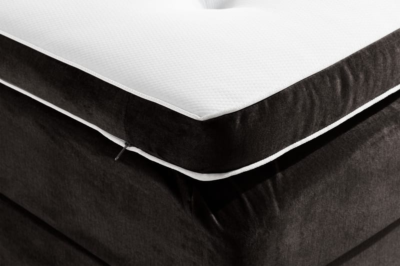 Ella Sengepakke 180x200cm Dypheftet - Mørkegrå / fløyel - Møbler - Senger - Kontinentalsenger