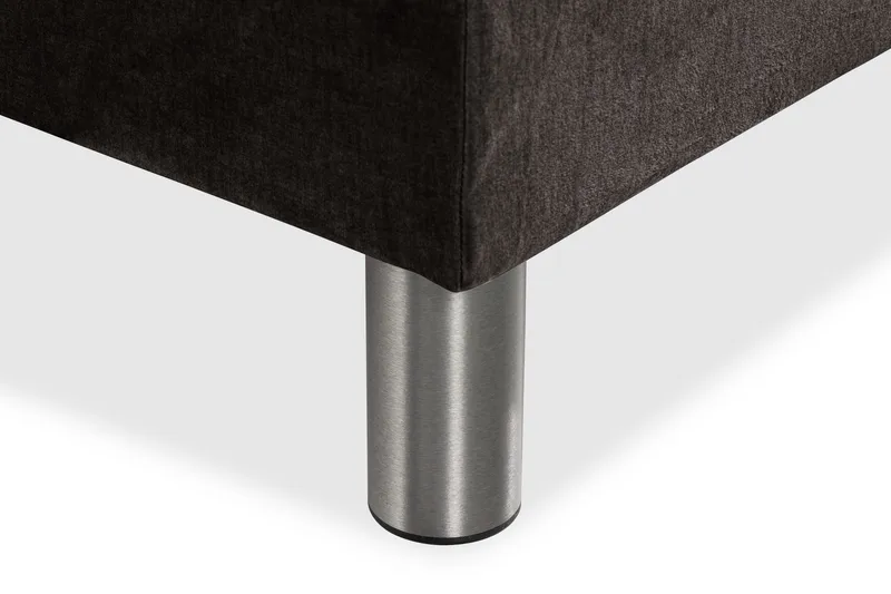 Ella Sengepakke 90x200cm Dypheftet Gavl - Mørkegrå / fløyel - Møbler - Senger - Kontinentalsenger