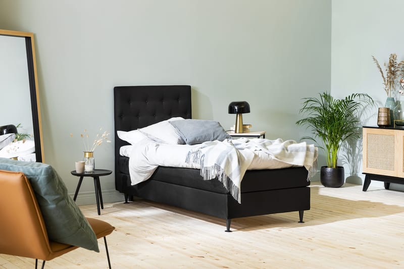 Ella Sengepakke 90x200cm - Svart - Møbler - Senger - Kontinentalsenger